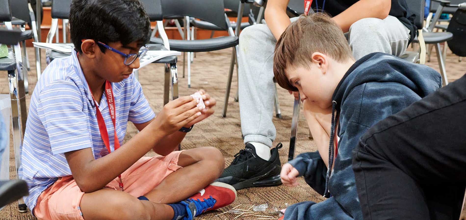 STEM YEA students engrossed in thought
