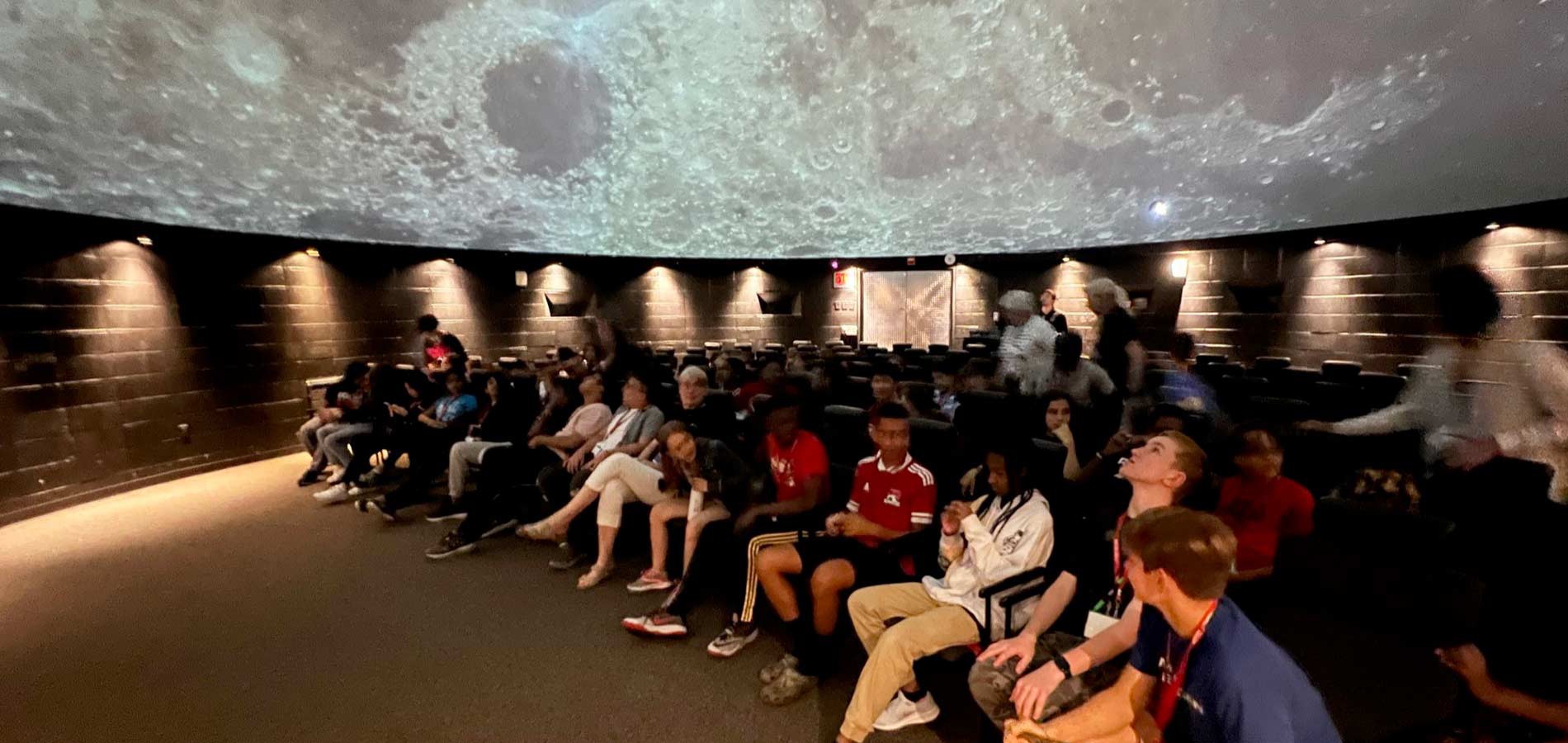 Our Stem YEA Alumni got to experience an immersive planetarium experience